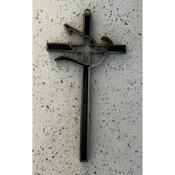 Lutheran Confirmation Cross Fine Pewter 7" x 4"  AAL Aid Association Christian - Picture 4 of 5